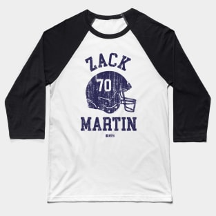 Zack Martin Dallas Helmet Font Baseball T-Shirt